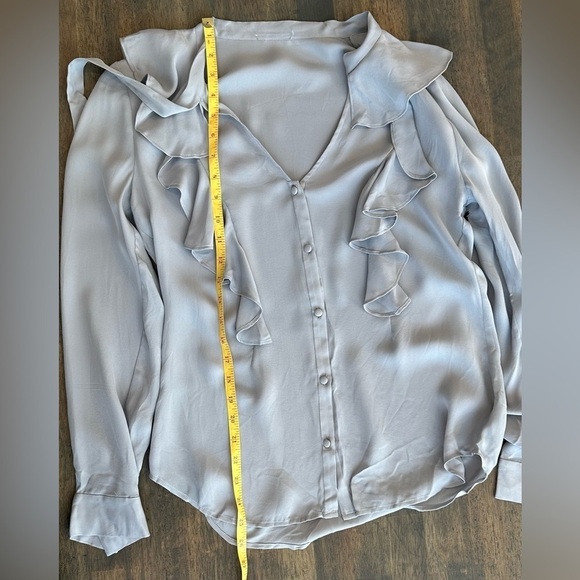 L’agence gray button down top - Picture 5 of 5